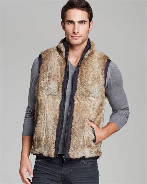 michael kors black and white fur vest|Michael Kors vest men.